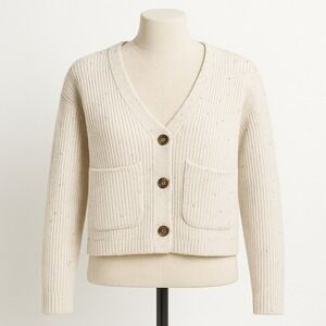 Old Navy Ivory Knit Cardigan